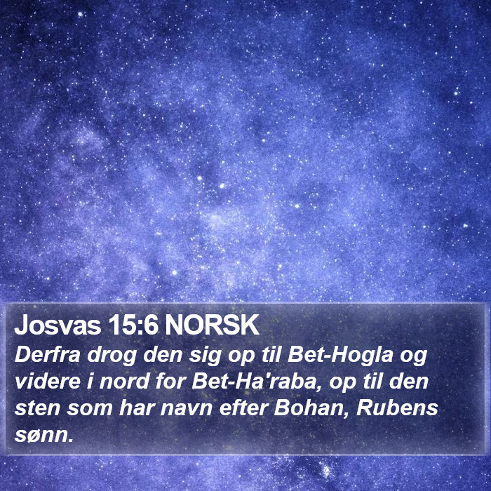 Josvas 15:6 NORSK Bible Study