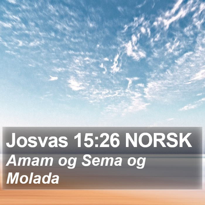 Josvas 15:26 NORSK Bible Study