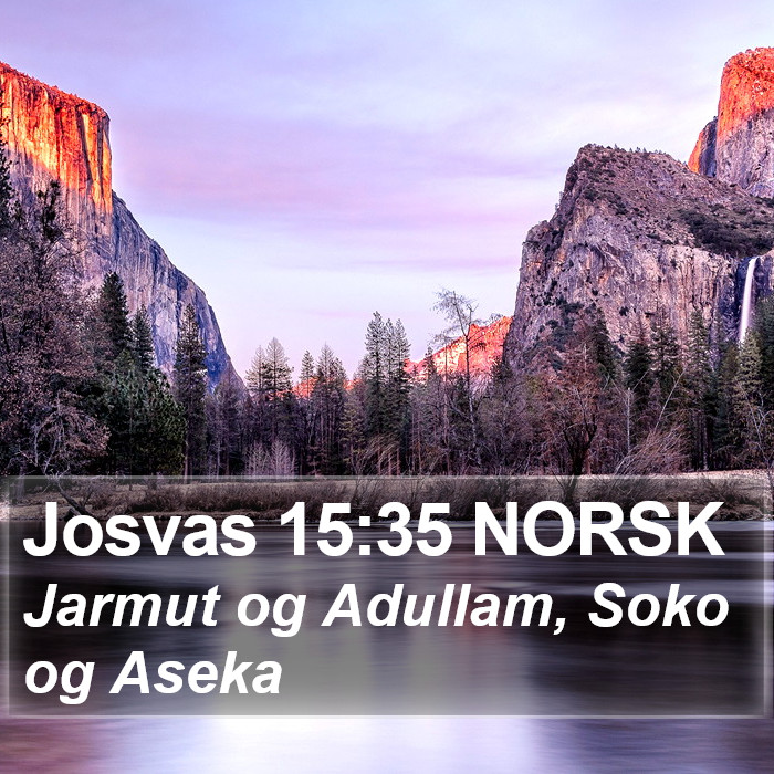 Josvas 15:35 NORSK Bible Study