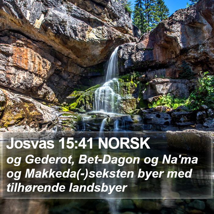 Josvas 15:41 NORSK Bible Study