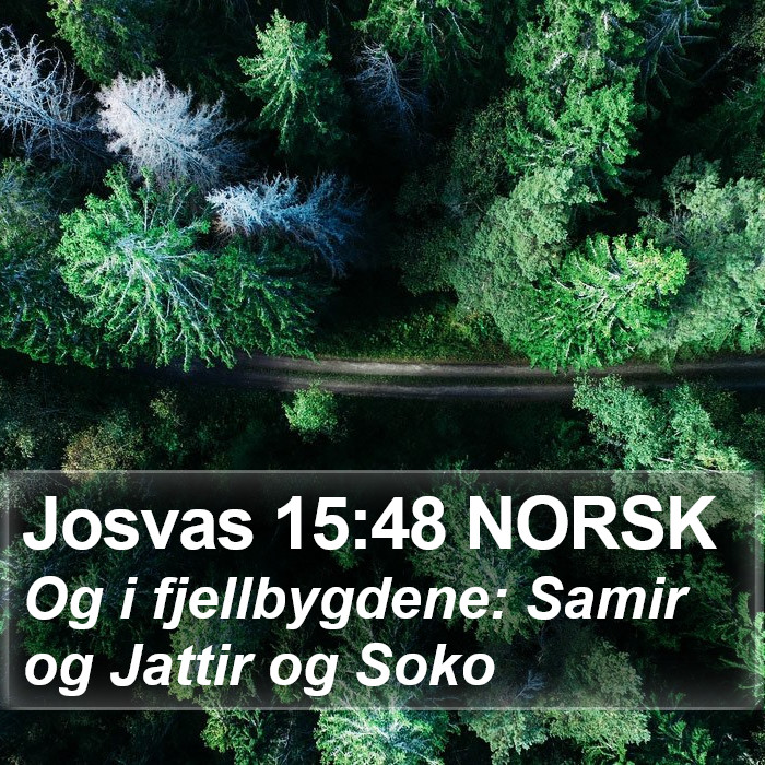 Josvas 15:48 NORSK Bible Study