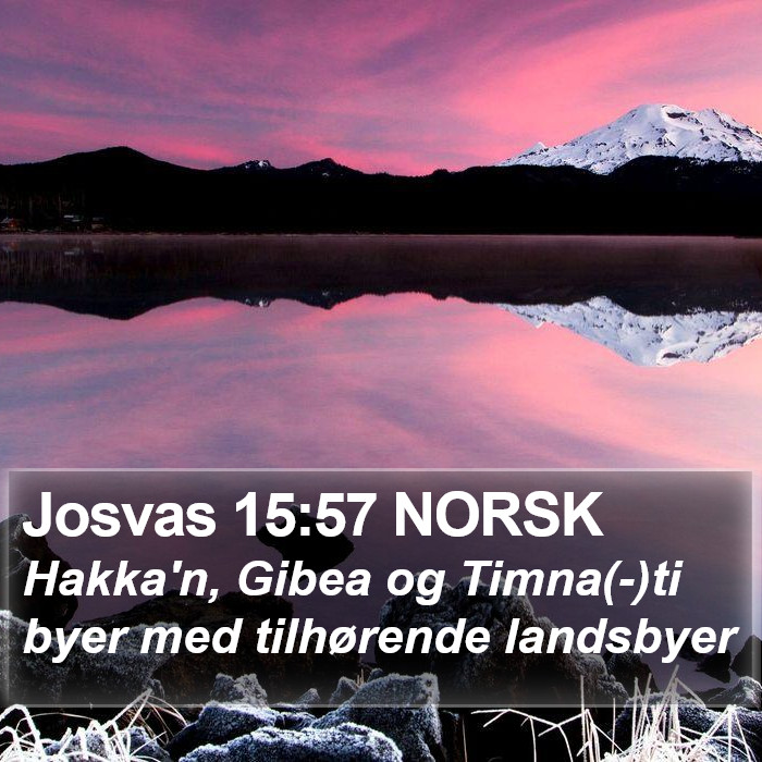 Josvas 15:57 NORSK Bible Study