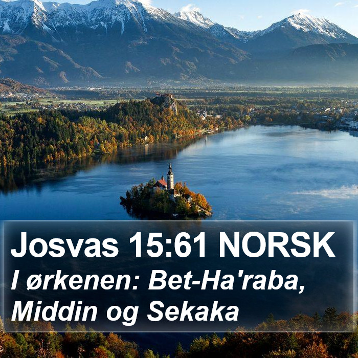 Josvas 15:61 NORSK Bible Study