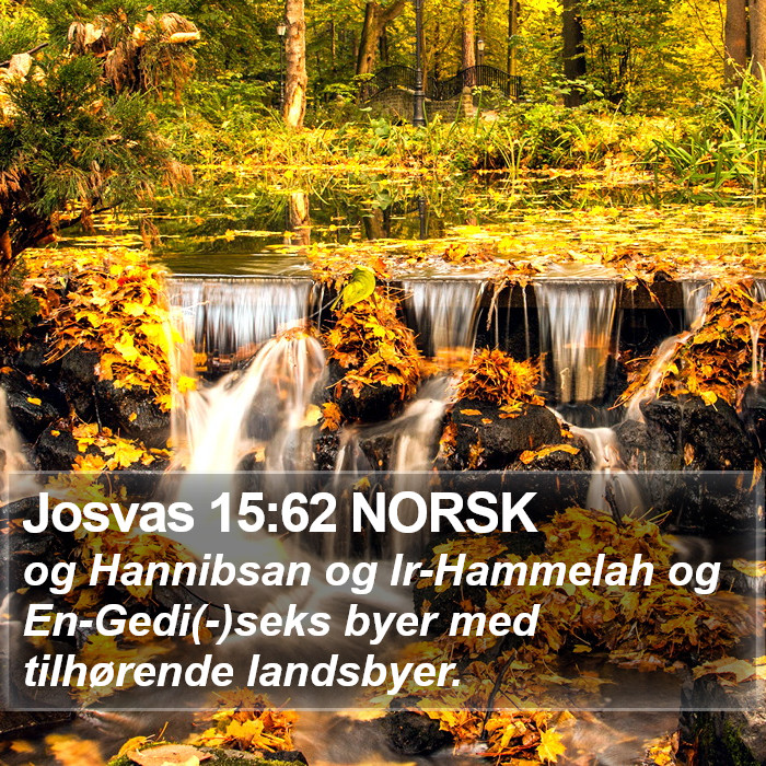 Josvas 15:62 NORSK Bible Study