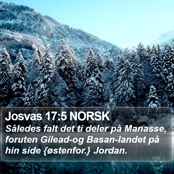 Josvas 17:5 NORSK Bible Study