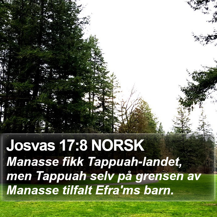 Josvas 17:8 NORSK Bible Study