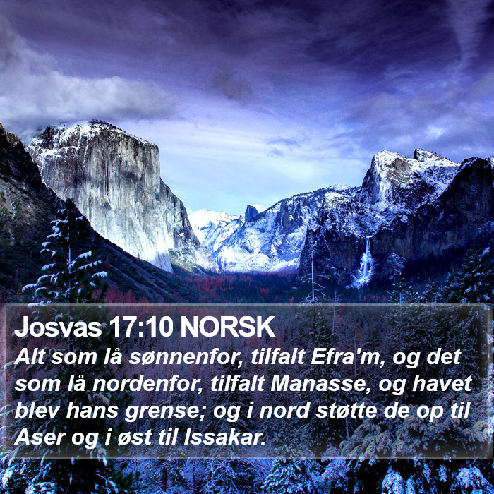 Josvas 17:10 NORSK Bible Study