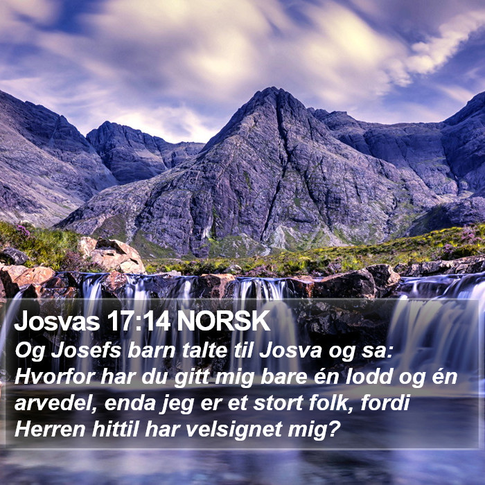 Josvas 17:14 NORSK Bible Study