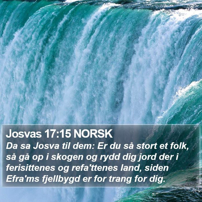 Josvas 17:15 NORSK Bible Study