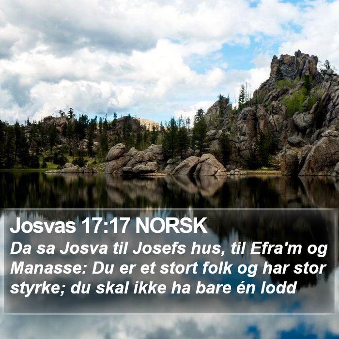 Josvas 17:17 NORSK Bible Study