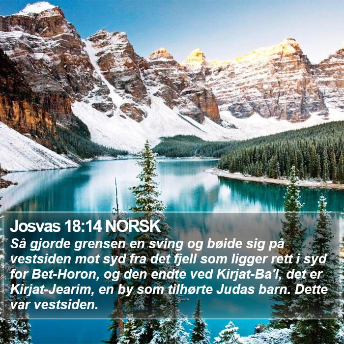 Josvas 18:14 NORSK Bible Study