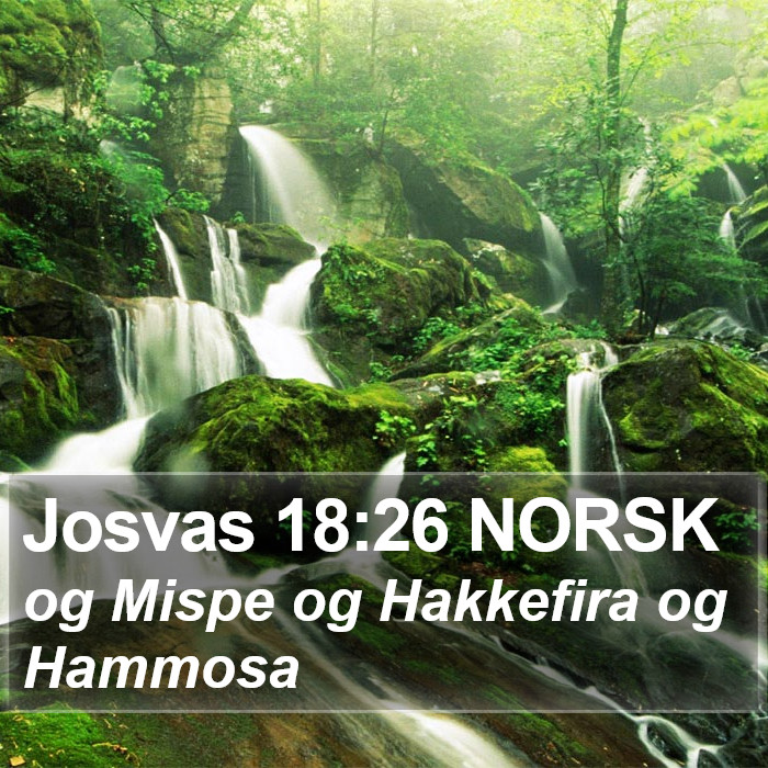 Josvas 18:26 NORSK Bible Study