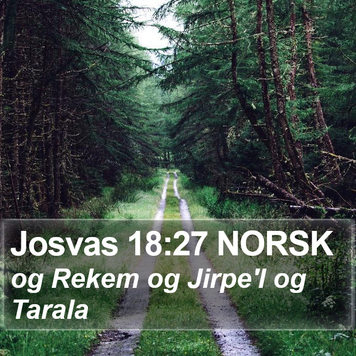 Josvas 18:27 NORSK Bible Study