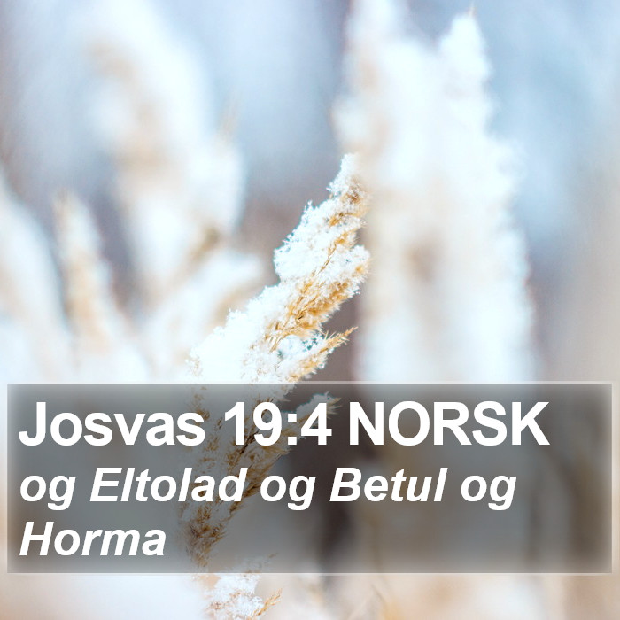 Josvas 19:4 NORSK Bible Study