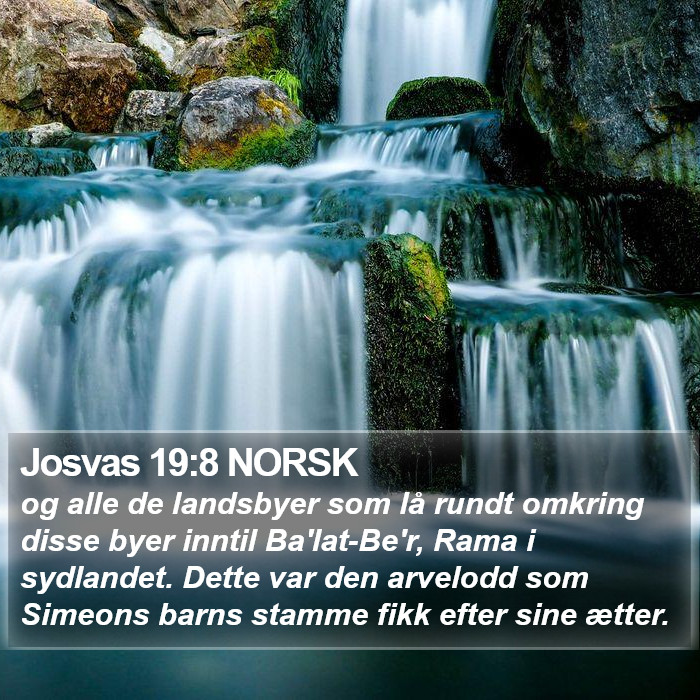 Josvas 19:8 NORSK Bible Study
