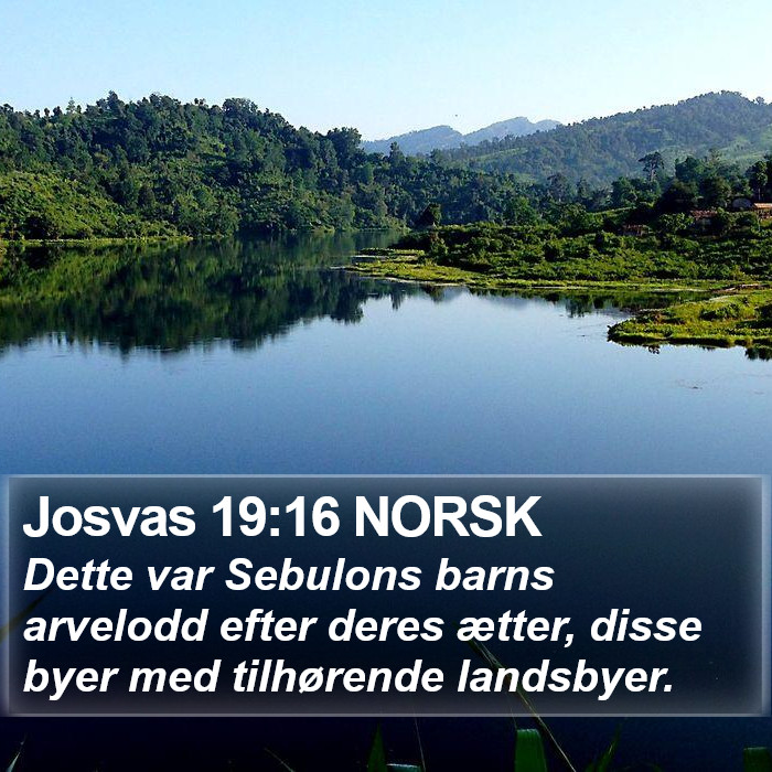 Josvas 19:16 NORSK Bible Study