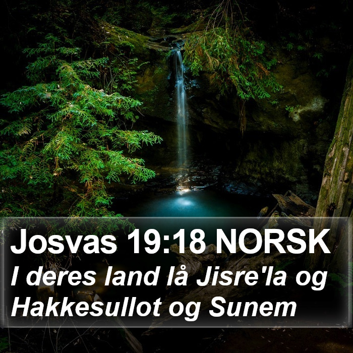 Josvas 19:18 NORSK Bible Study