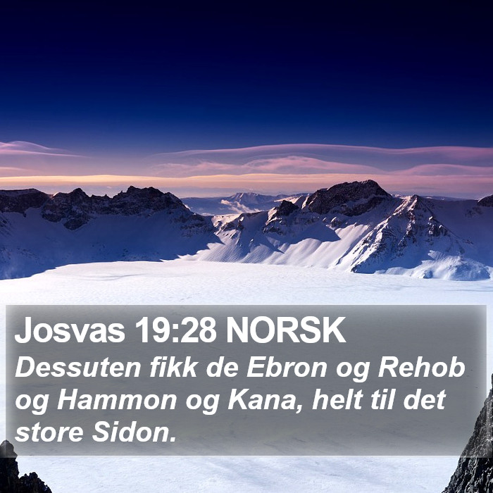 Josvas 19:28 NORSK Bible Study
