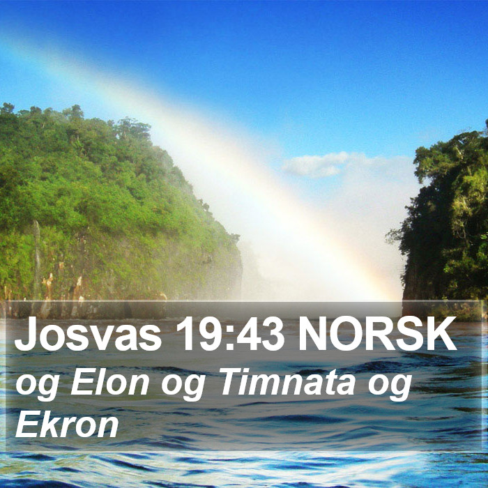 Josvas 19:43 NORSK Bible Study