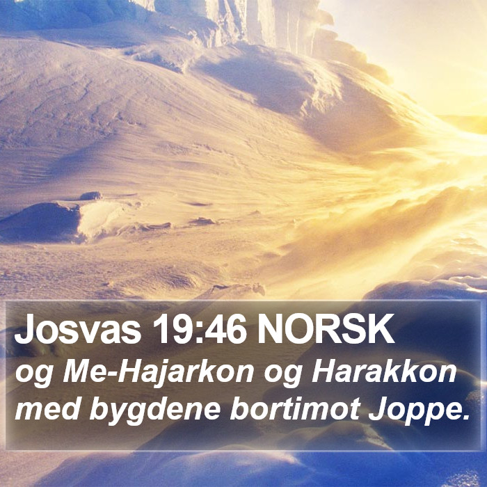 Josvas 19:46 NORSK Bible Study