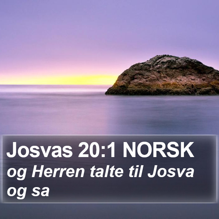 Josvas 20:1 NORSK Bible Study