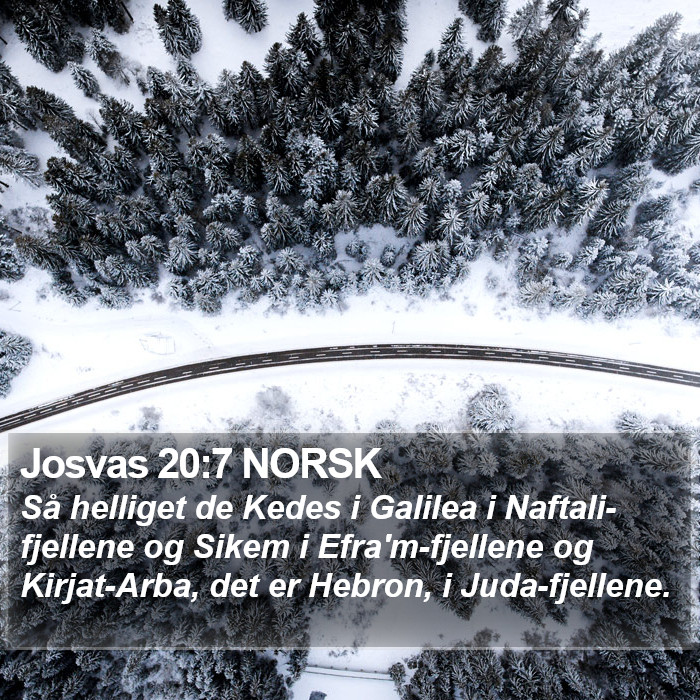 Josvas 20:7 NORSK Bible Study