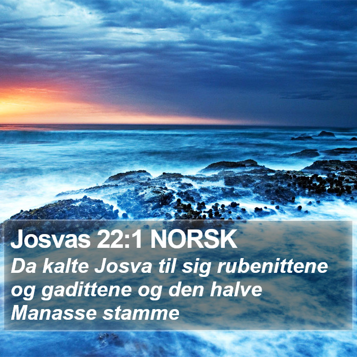 Josvas 22:1 NORSK Bible Study