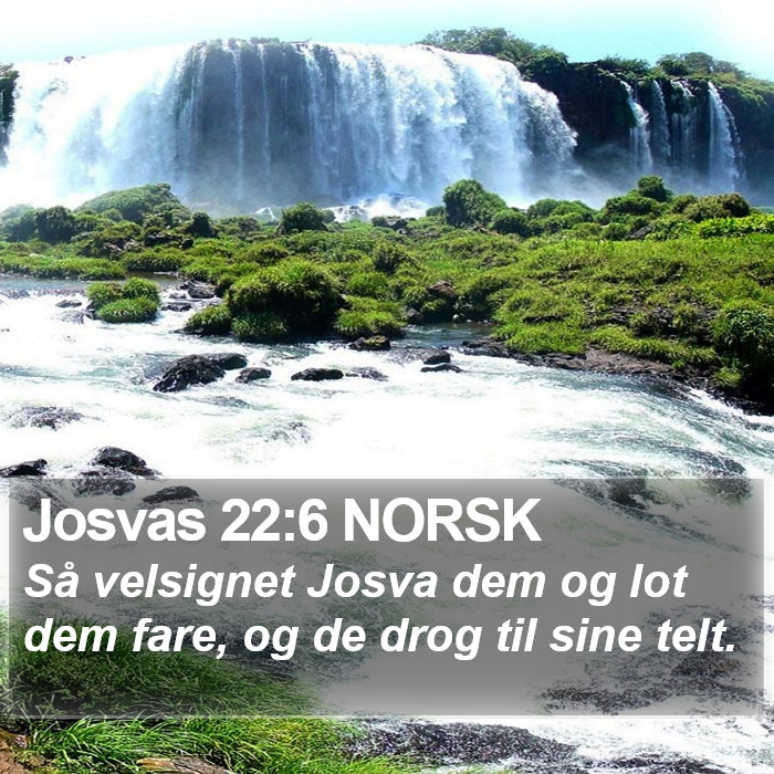 Josvas 22:6 NORSK Bible Study