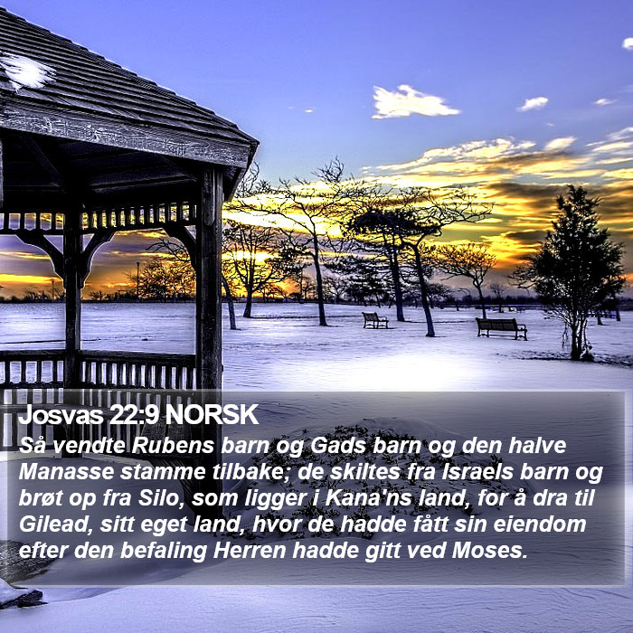 Josvas 22:9 NORSK Bible Study