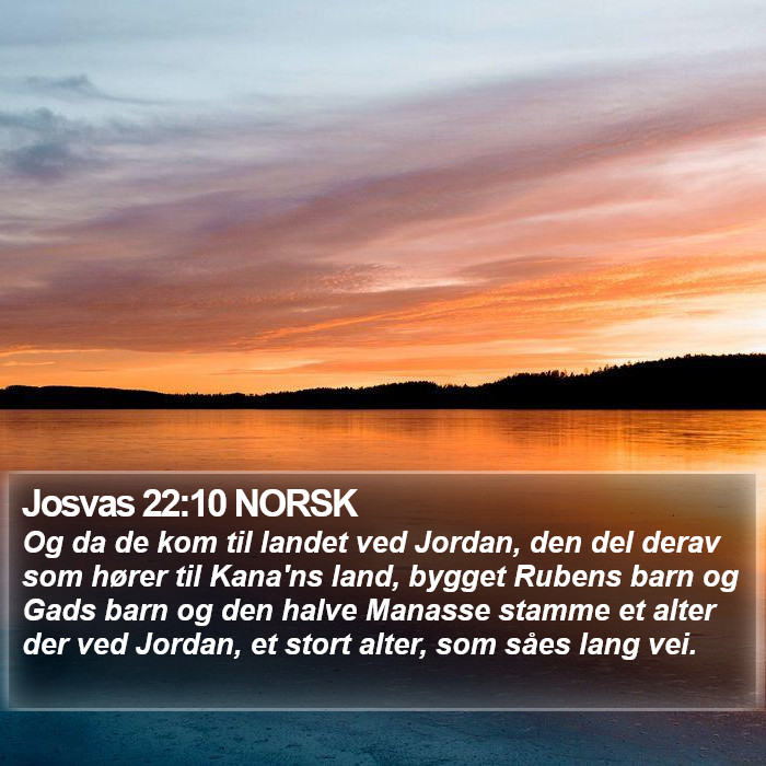 Josvas 22:10 NORSK Bible Study