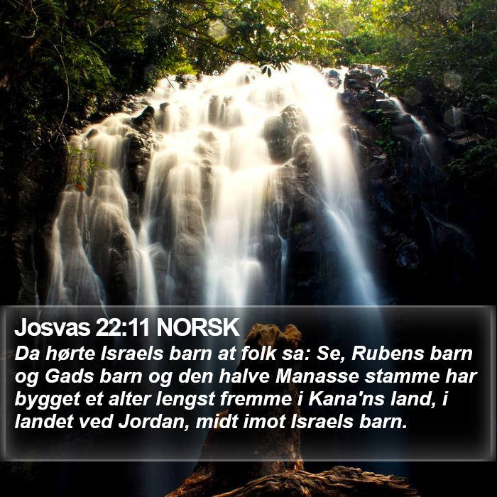 Josvas 22:11 NORSK Bible Study