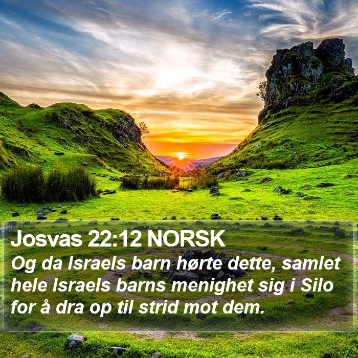 Josvas 22:12 NORSK Bible Study