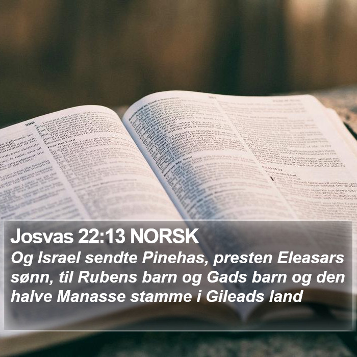 Josvas 22:13 NORSK Bible Study