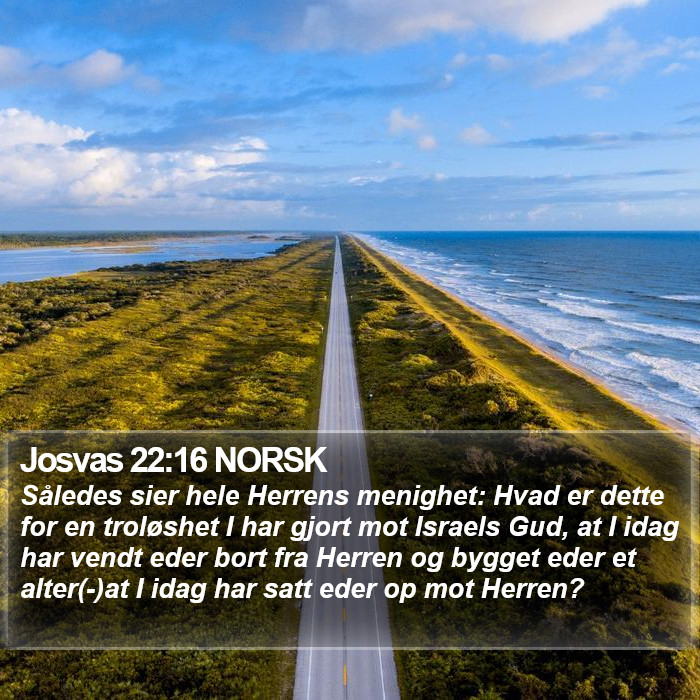 Josvas 22:16 NORSK Bible Study