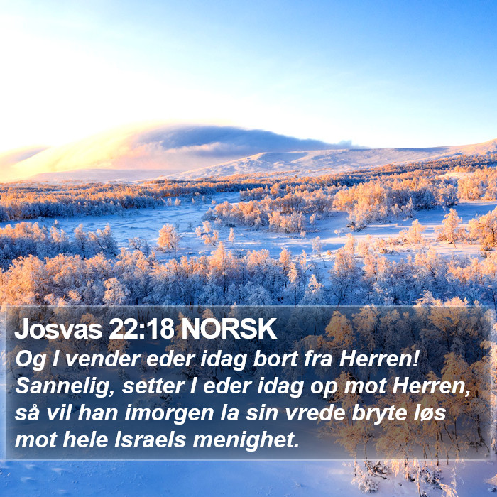 Josvas 22:18 NORSK Bible Study