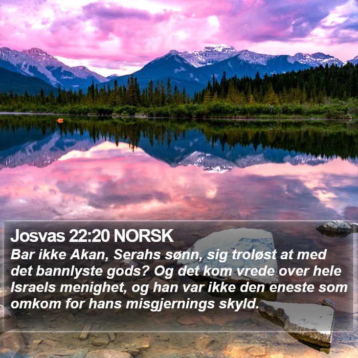 Josvas 22:20 NORSK Bible Study