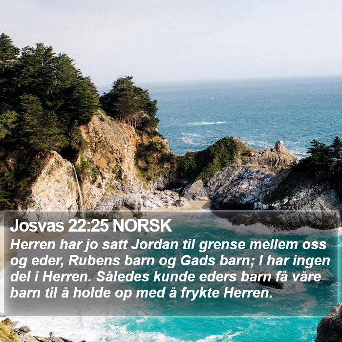 Josvas 22:25 NORSK Bible Study