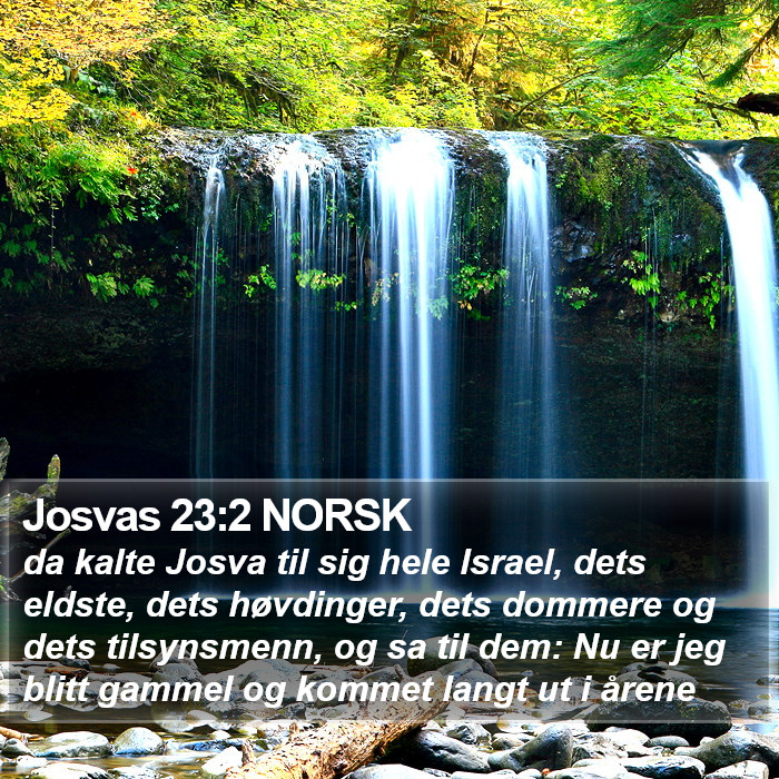 Josvas 23:2 NORSK Bible Study