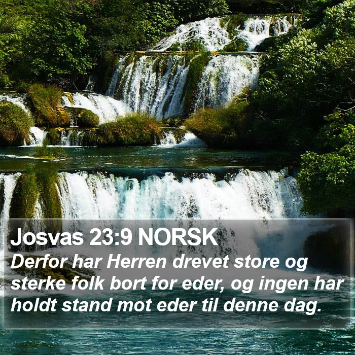 Josvas 23:9 NORSK Bible Study