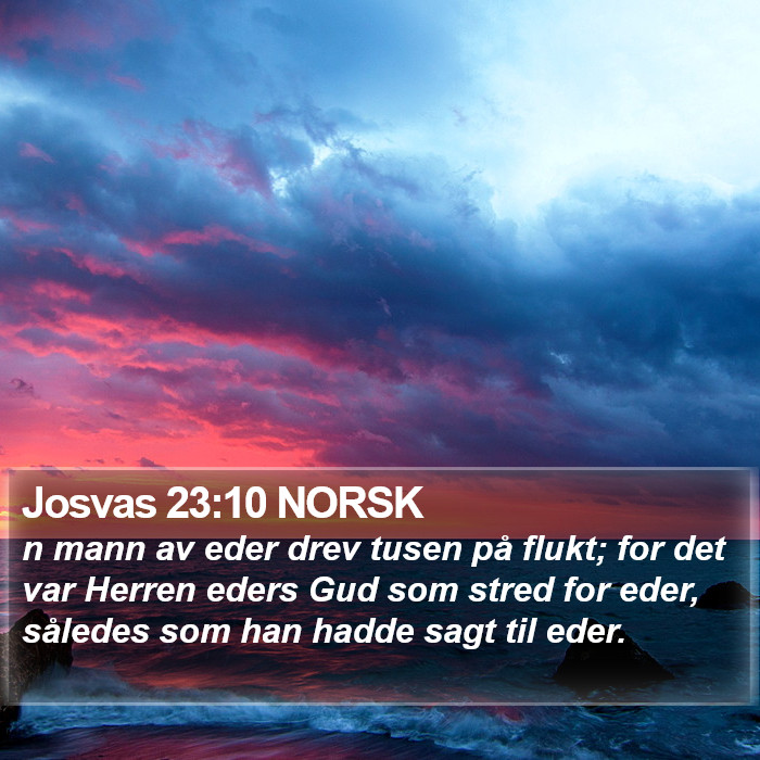 Josvas 23:10 NORSK Bible Study
