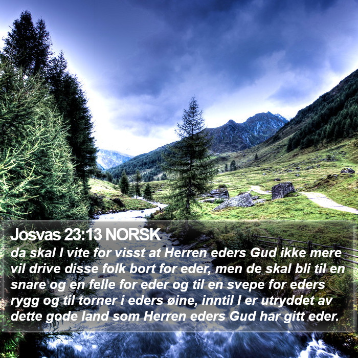 Josvas 23:13 NORSK Bible Study