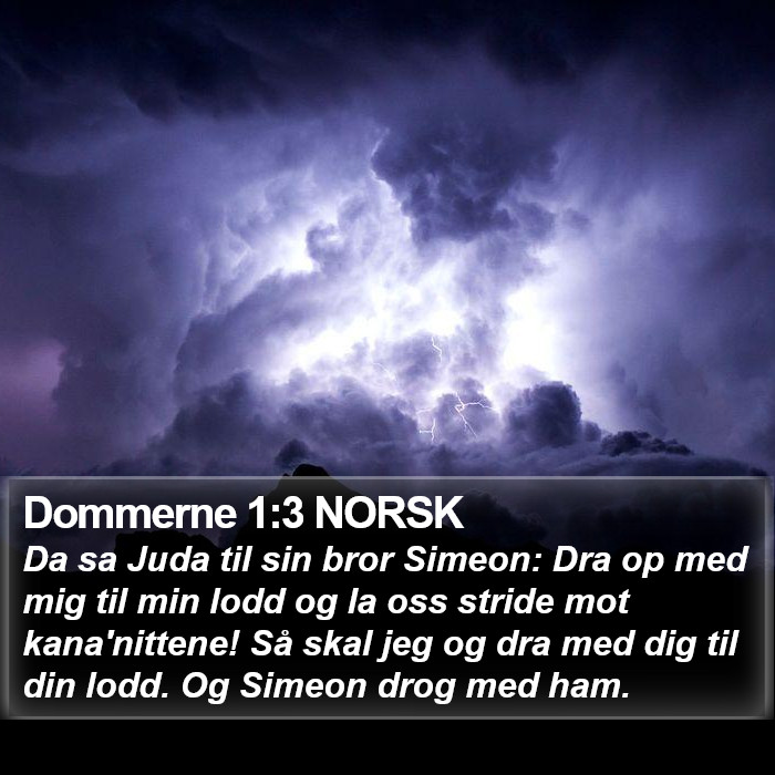 Dommerne 1:3 NORSK Bible Study