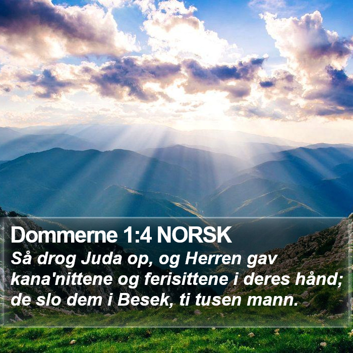 Dommerne 1:4 NORSK Bible Study