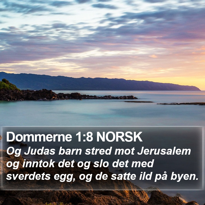 Dommerne 1:8 NORSK Bible Study