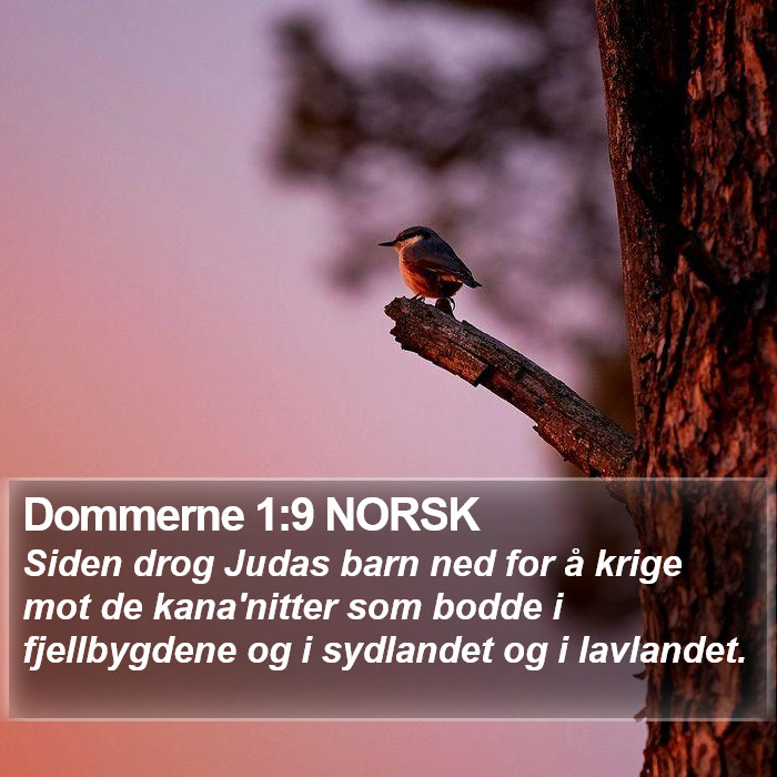 Dommerne 1:9 NORSK Bible Study