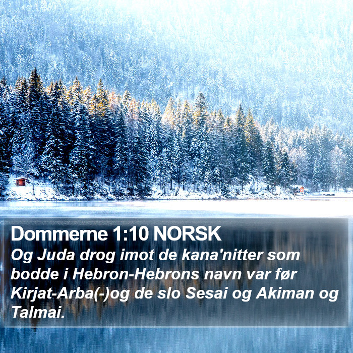 Dommerne 1:10 NORSK Bible Study