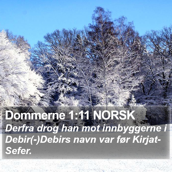 Dommerne 1:11 NORSK Bible Study