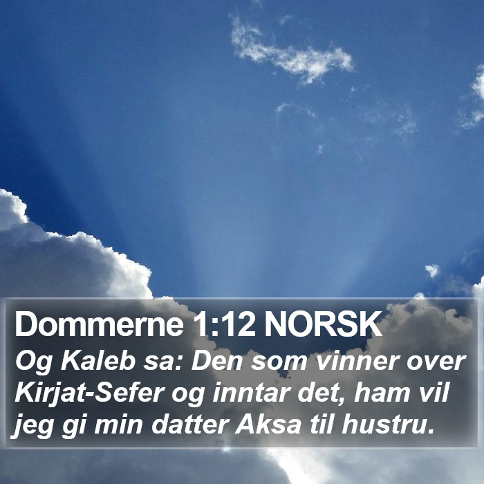 Dommerne 1:12 NORSK Bible Study