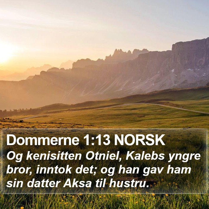 Dommerne 1:13 NORSK Bible Study