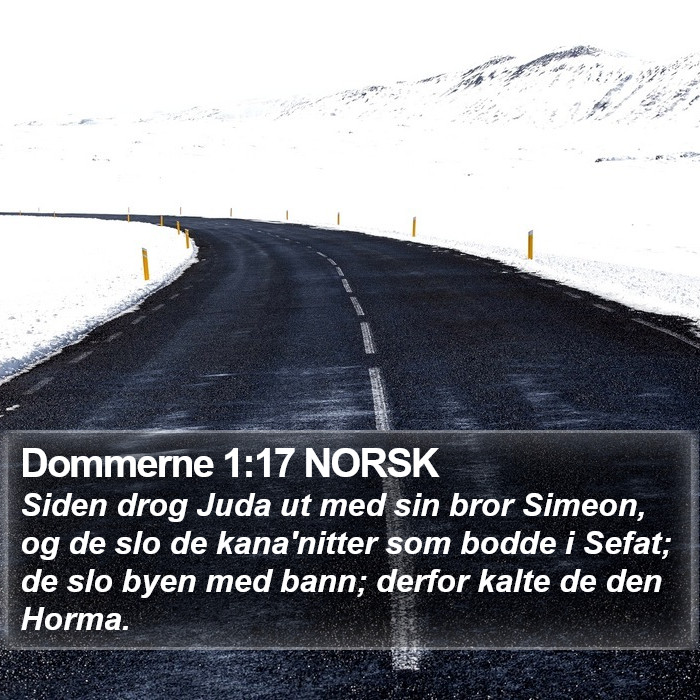 Dommerne 1:17 NORSK Bible Study